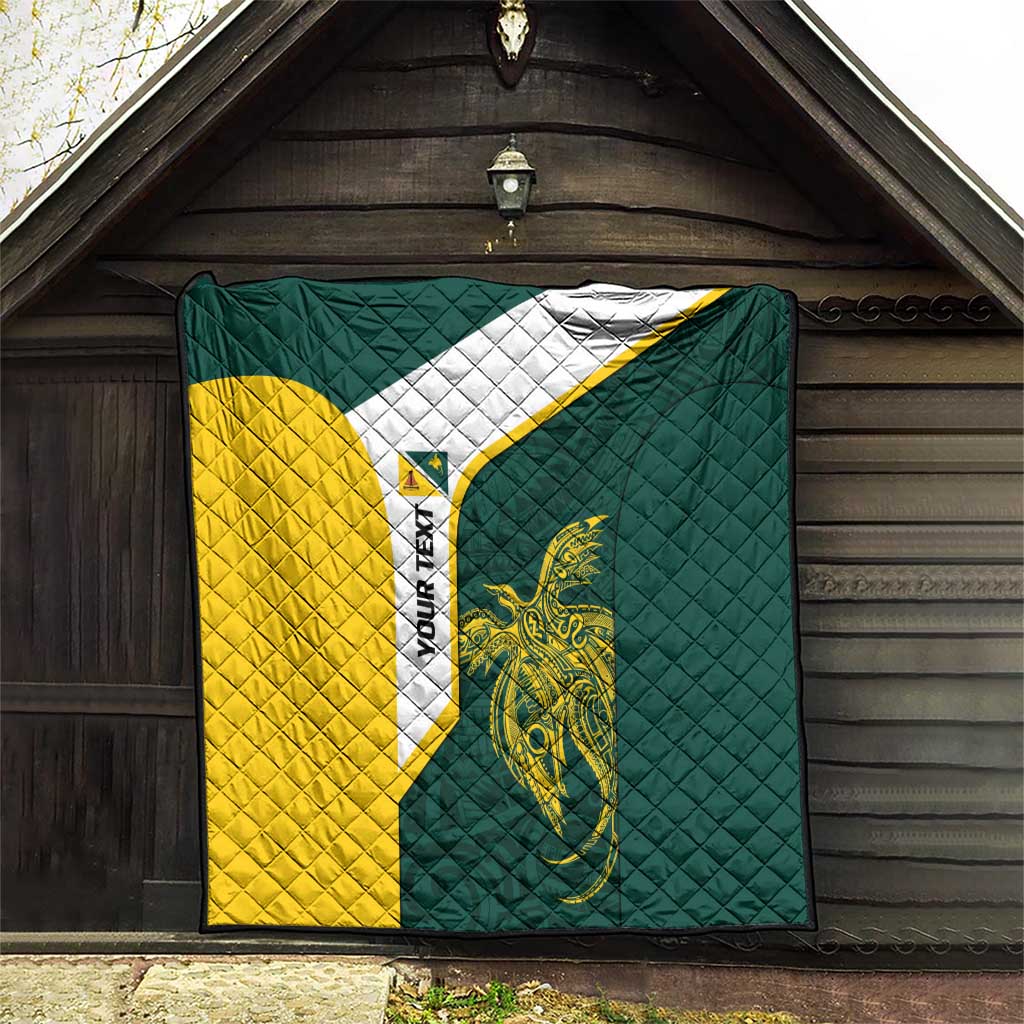 Personalised PNG Jiwaka Province Quilt Bird of Paradise Tattoo Flag Motif - Polynesian Pride