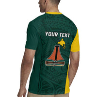 Personalised PNG Jiwaka Province Rugby Jersey Bird of Paradise Tattoo Flag Motif - Polynesian Pride