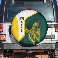 Personalised PNG Jiwaka Province Spare Tire Cover Bird of Paradise Tattoo Flag Motif - Polynesian Pride