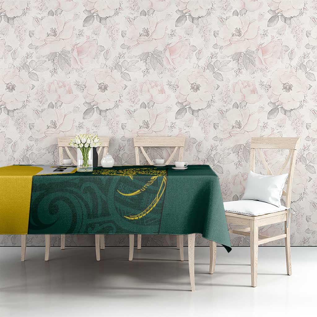 Personalised PNG Jiwaka Province Tablecloth Bird of Paradise Tattoo Flag Motif - Polynesian Pride