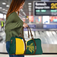 Personalised PNG Jiwaka Province Travel Bag Bird of Paradise Tattoo Flag Motif - Polynesian Pride