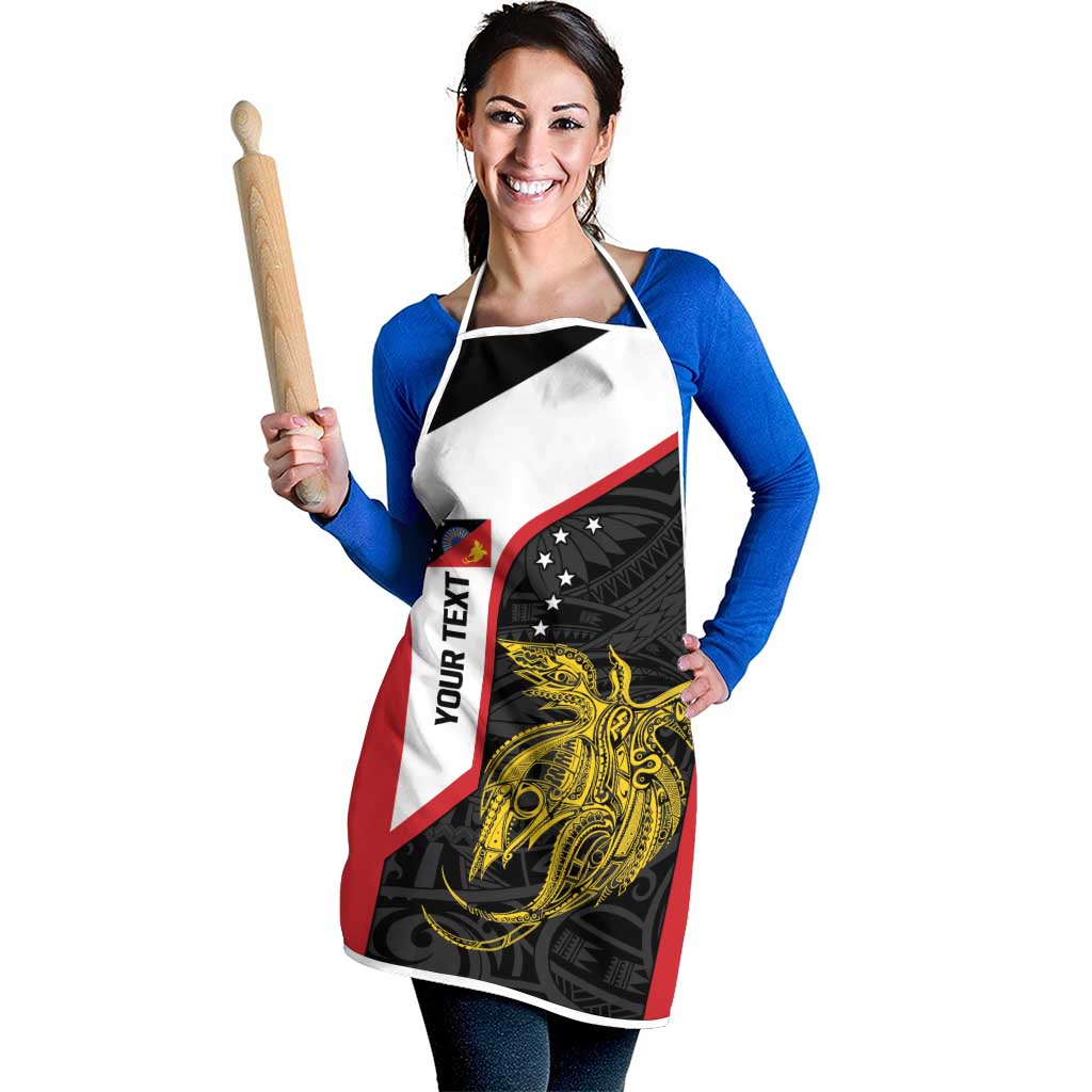 Personalised PNG Sandaun Province Apron Bird of Paradise Tattoo Flag Motif - Polynesian Pride