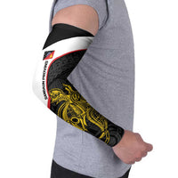 Personalised PNG Sandaun Province Arm Sleeves Bird of Paradise Tattoo Flag Motif - Polynesian Pride