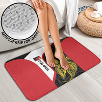 Personalised PNG Sandaun Province Bathroom Set Bird of Paradise Tattoo Flag Motif - Polynesian Pride