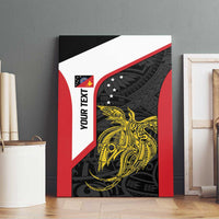 Personalised PNG Sandaun Province Canvas Wall Art Bird of Paradise Tattoo Flag Motif LT9 - Polynesian Pride