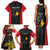 Personalised PNG Sandaun Province Family Matching Tank Maxi Dress and Hawaiian Shirt Bird of Paradise Tattoo Flag Motif - Polynesian Pride