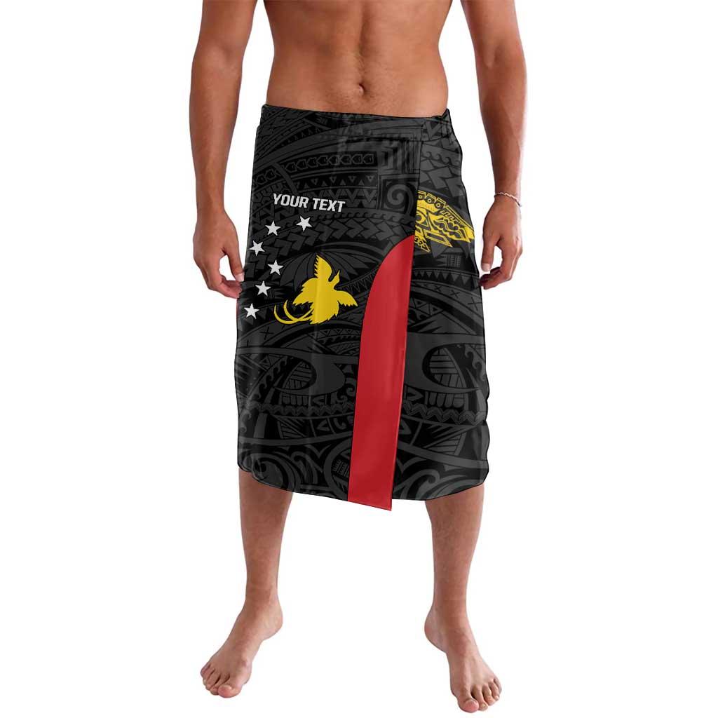 Personalised PNG Sandaun Province Lavalava Bird of Paradise Tattoo Flag Motif - Polynesian Pride