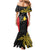 Personalised PNG Sandaun Province Mermaid Dress Bird of Paradise Tattoo Flag Motif - Polynesian Pride