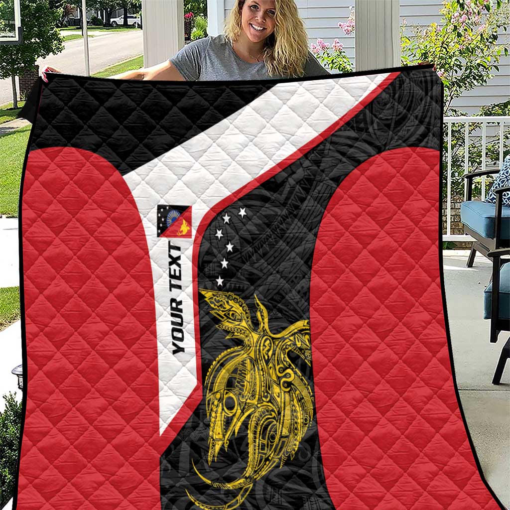 Personalised PNG Sandaun Province Quilt Bird of Paradise Tattoo Flag Motif - Polynesian Pride