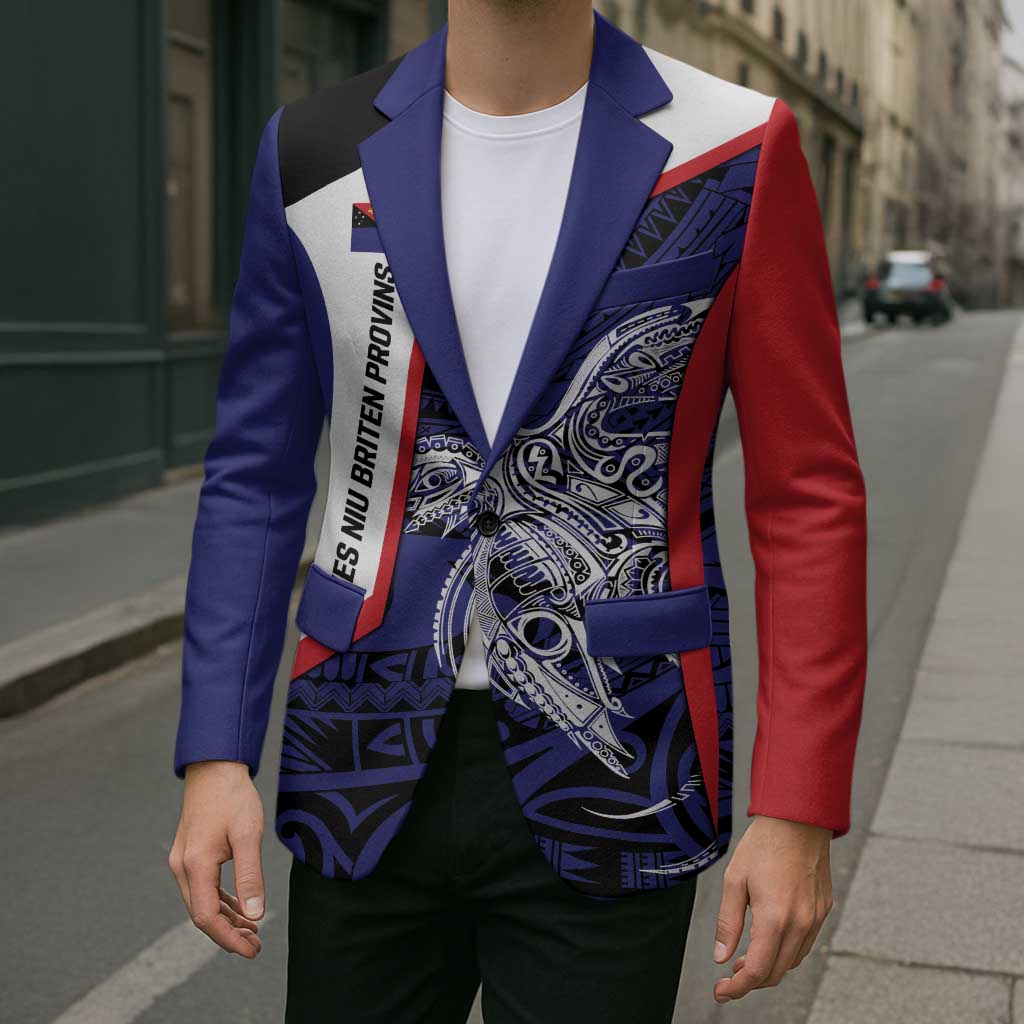 Personalised PNG West New Britain Province Blazer Bird of Paradise Tattoo Flag Motif - Polynesian Pride