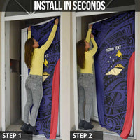 Personalised PNG West New Britain Province Door Cover Bird of Paradise Tattoo Flag Motif - Polynesian Pride