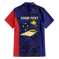 Personalised PNG West New Britain Province Family Matching Off Shoulder Maxi Dress and Hawaiian Shirt Bird of Paradise Tattoo Flag Motif - Polynesian Pride