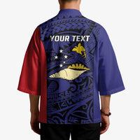 Personalised PNG West New Britain Province Kimono Bird of Paradise Tattoo Flag Motif - Polynesian Pride