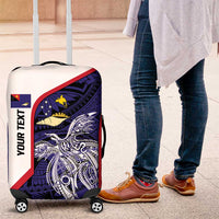 Personalised PNG West New Britain Province Luggage Cover Bird of Paradise Tattoo Flag Motif - Polynesian Pride