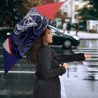 Personalised PNG West New Britain Province Umbrella Bird of Paradise Tattoo Flag Motif LT9 - Polynesian Pride
