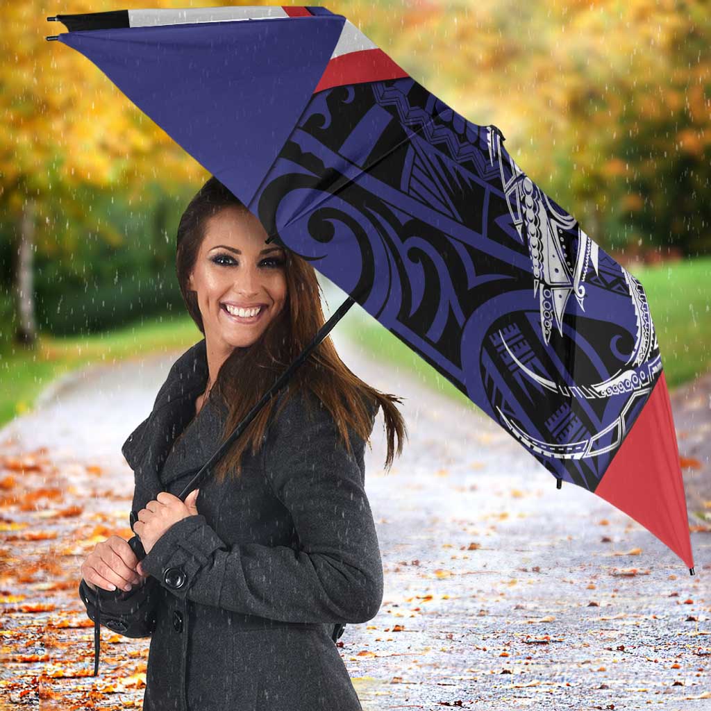 Personalised PNG West New Britain Province Umbrella Bird of Paradise Tattoo Flag Motif LT9 - Polynesian Pride