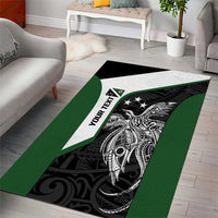 Personalised PNG Western Highlands Province Area Rug Bird of Paradise Tattoo Flag Motif - Polynesian Pride