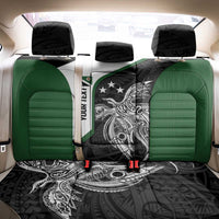 Personalised PNG Western Highlands Province Back Car Seat Cover Bird of Paradise Tattoo Flag Motif - Polynesian Pride