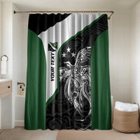 Personalised PNG Western Highlands Province Bathroom Set Bird of Paradise Tattoo Flag Motif - Polynesian Pride