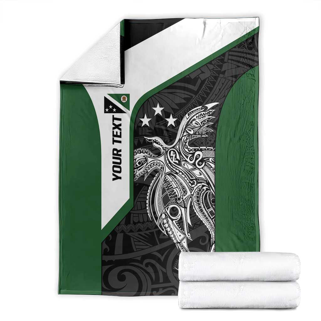 Personalised PNG Western Highlands Province Blanket Bird of Paradise Tattoo Flag Motif - Polynesian Pride