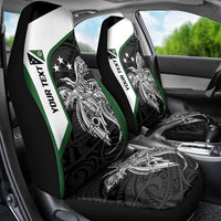 Personalised PNG Western Highlands Province Car Seat Cover Bird of Paradise Tattoo Flag Motif LT9 - Polynesian Pride
