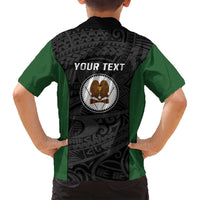Personalised PNG Western Highlands Province Family Matching Long Sleeve Bodycon Dress and Hawaiian Shirt Bird of Paradise Tattoo Flag Motif LT9 - Polynesian Pride