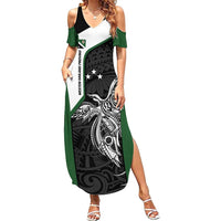 Personalised PNG Western Highlands Province Family Matching Summer Maxi Dress and Hawaiian Shirt Bird of Paradise Tattoo Flag Motif - Polynesian Pride