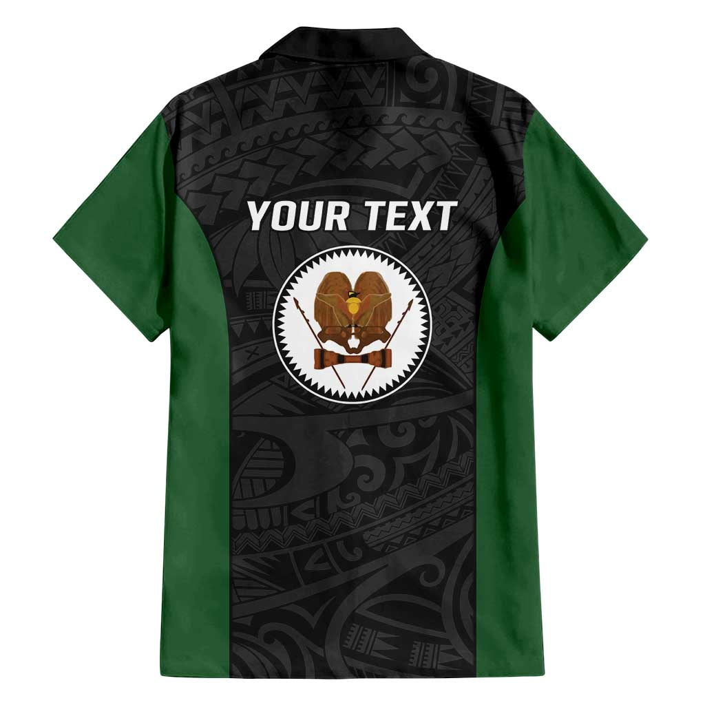 Personalised PNG Western Highlands Province Family Matching Tank Maxi Dress and Hawaiian Shirt Bird of Paradise Tattoo Flag Motif - Polynesian Pride