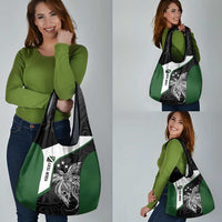 Personalised PNG Western Highlands Province Grocery Bag Bird of Paradise Tattoo Flag Motif - Polynesian Pride