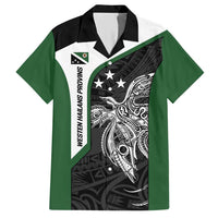 Personalised PNG Western Highlands Province Hawaiian Shirt Bird of Paradise Tattoo Flag Motif - Polynesian Pride