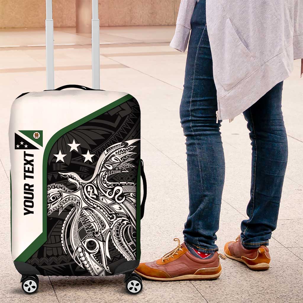 Personalised PNG Western Highlands Province Luggage Cover Bird of Paradise Tattoo Flag Motif - Polynesian Pride