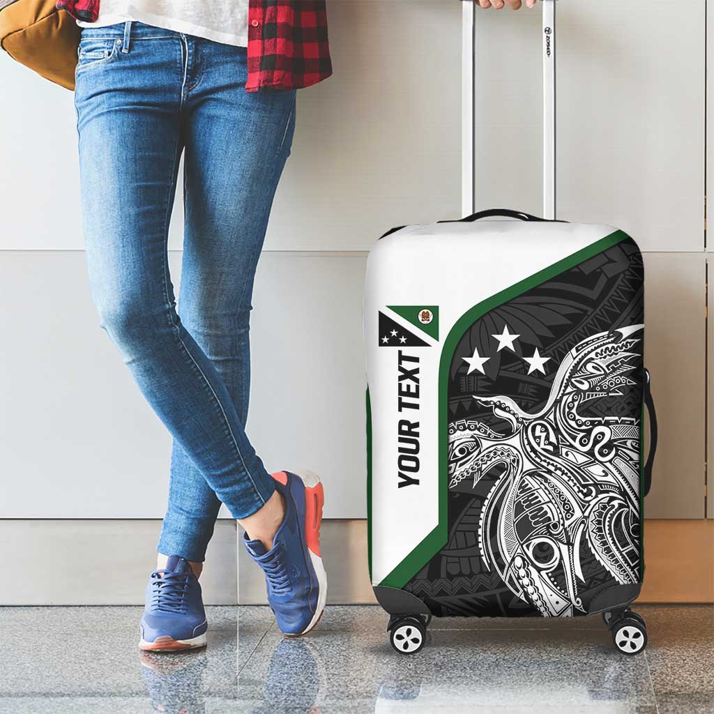 Personalised PNG Western Highlands Province Luggage Cover Bird of Paradise Tattoo Flag Motif - Polynesian Pride