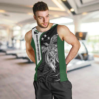 Personalised PNG Western Highlands Province Men Tank Top Bird of Paradise Tattoo Flag Motif LT9 Green - Polynesian Pride