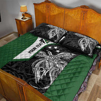 Personalised PNG Western Highlands Province Quilt Bed Set Bird of Paradise Tattoo Flag Motif - Polynesian Pride