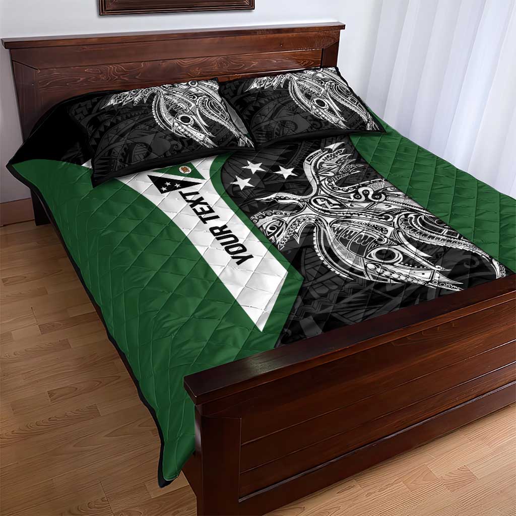 Personalised PNG Western Highlands Province Quilt Bed Set Bird of Paradise Tattoo Flag Motif - Polynesian Pride