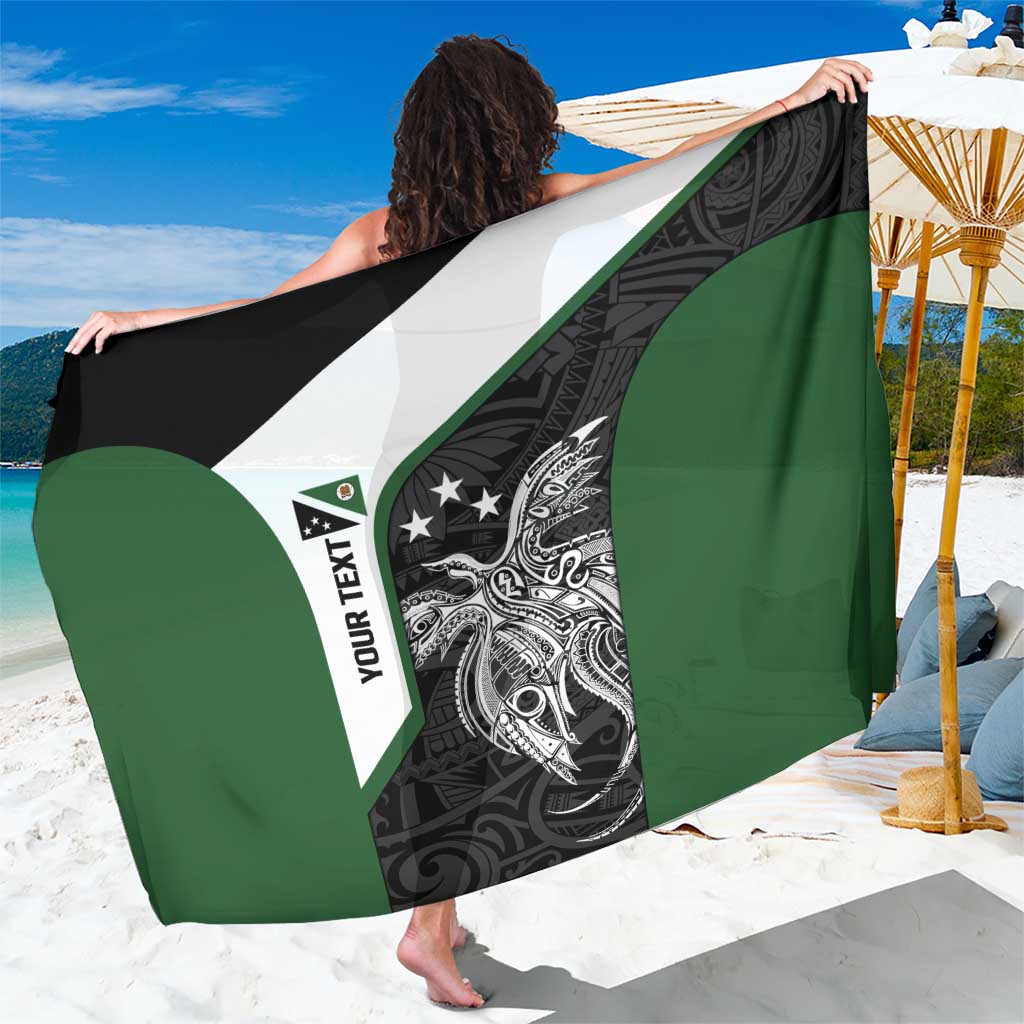 Personalised PNG Western Highlands Province Sarong Bird of Paradise Tattoo Flag Motif - Polynesian Pride