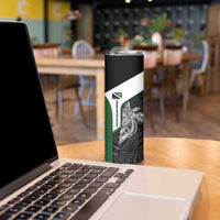 Personalised PNG Western Highlands Province Skinny Tumbler Bird of Paradise Tattoo Flag Motif - Polynesian Pride