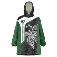 Personalised PNG Western Highlands Province Wearable Blanket Hoodie Bird of Paradise Tattoo Flag Motif - Polynesian Pride