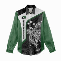 Personalised PNG Western Highlands Province Women Casual Shirt Bird of Paradise Tattoo Flag Motif LT9 - Polynesian Pride