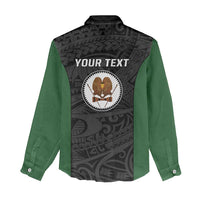 Personalised PNG Western Highlands Province Women Casual Shirt Bird of Paradise Tattoo Flag Motif LT9 - Polynesian Pride