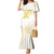 Be Bold Go Gold Polyneisan Ribbon Childhood Personalised Family Matching Mermaid Dress and Hawaiian Shirt