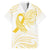 Be Bold Go Gold Polyneisan Ribbon Childhood Personalised Family Matching Puletasi and Hawaiian Shirt