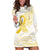 Be Bold Go Gold Polyneisan Ribbon Childhood Personalised Hoodie Dress