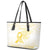 Be Bold Go Gold Polyneisan Ribbon Childhood Personalised Leather Tote Bag