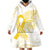 Be Bold Go Gold Polyneisan Ribbon Childhood Personalised Wearable Blanket Hoodie