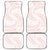 White Sunday Lotu Tamaiti Car Mats Polynesian Wave Pastel Blush - Polynesian Pride