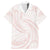 White Sunday Lotu Tamaiti Family Matching Mermaid Dress and Hawaiian Shirt Polynesian Wave Pastel Blush - Polynesian Pride