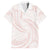 White Sunday Lotu Tamaiti Family Matching Short Sleeve Bodycon Dress and Hawaiian Shirt Polynesian Wave Pastel Blush - Polynesian Pride