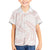 White Sunday Lotu Tamaiti Family Matching Short Sleeve Bodycon Dress and Hawaiian Shirt Polynesian Wave Pastel Blush - Polynesian Pride
