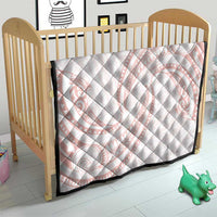 White Sunday Lotu Tamaiti Quilt Polynesian Wave Pastel Blush - Polynesian Pride